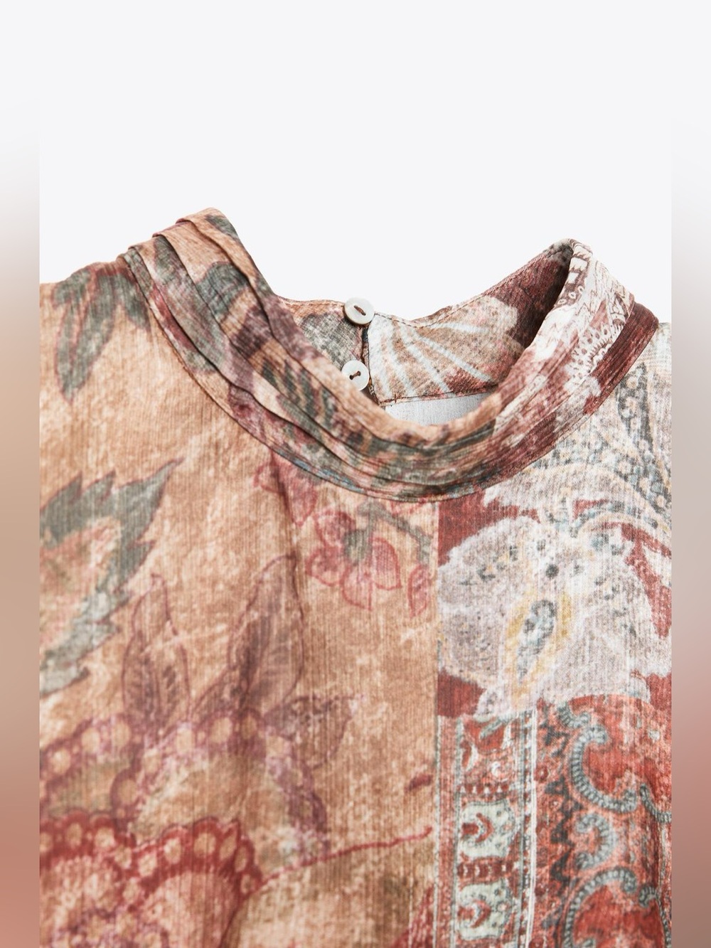 Zara Ruffled Printed Mini Dress - Picture 10 of 12